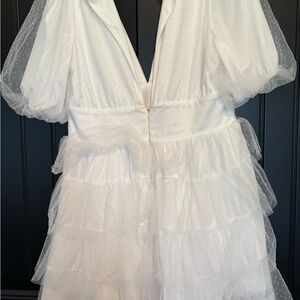 Lulu's Elegant White Dress